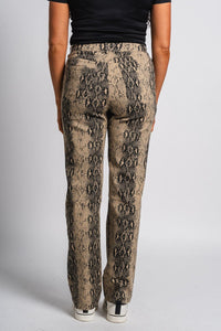 Snakeskin jeans khaki/black | Lush Fashion Lounge: boutique women's jeans, fashion jeans for women, affordable fashion jeans, cute boutique jeans