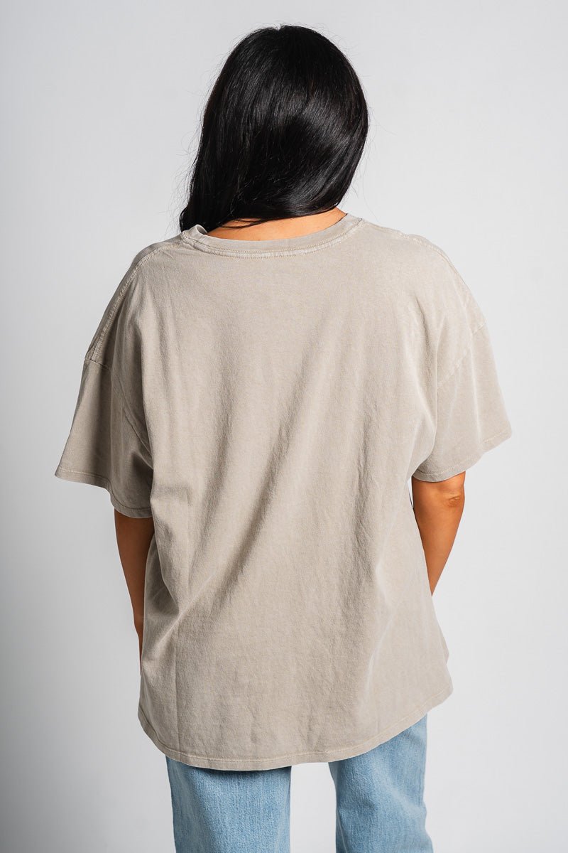 Washed oversized t-shirt ash