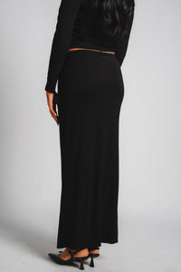 Jersey maxi skirt black | Lush Fashion Lounge: boutique fashion skirts, affordable boutique skirts, cute affordable skirts