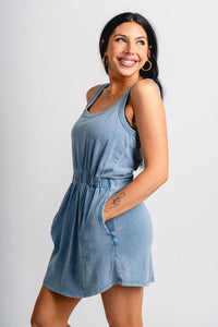 Z Supply Keegan denim dress medium indigo - Z Supply dress - Z Supply Tops, Dresses, Tanks, Tees, Cardigans, Joggers and Loungewear at Lush Fashion Lounge