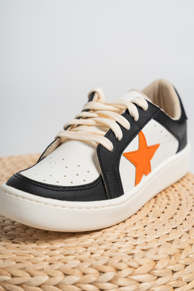 Gameday star sneakers orange - Trendy shoes - Fashion Shoes at Lush Fashion Lounge Boutique in Oklahoma City
