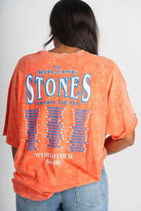 DayDreamer Rolling Stones tour 94-95 oversized tee tiger lily - Unique Band T-Shirts and Sweatshirts at Lush Fashion Lounge Boutique in Oklahoma City