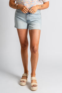 Z Supply everyday high rise shorts faded indigo - Z Supply shorts - Z Supply Apparel at Lush Fashion Lounge Trendy Boutique Oklahoma City