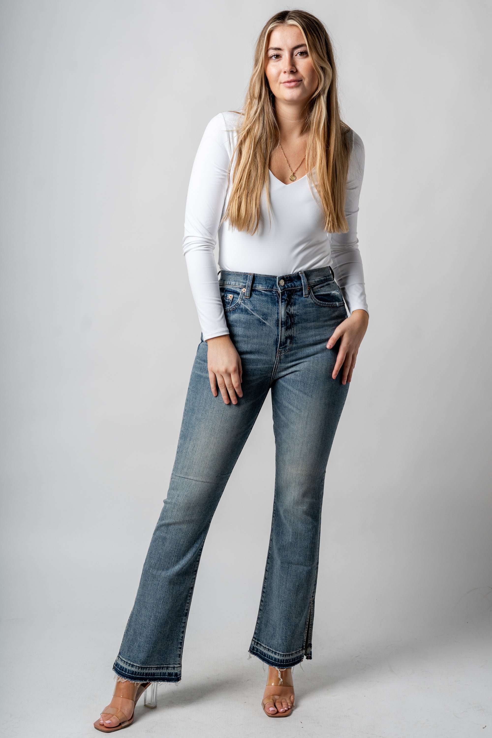 Affordable bell bottom on sale jeans