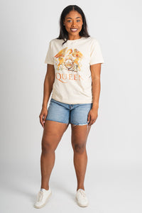 Queen vintage fade t-shirt cream - Unique Band T-Shirts and Sweatshirts at Lush Fashion Lounge Boutique in Oklahoma City