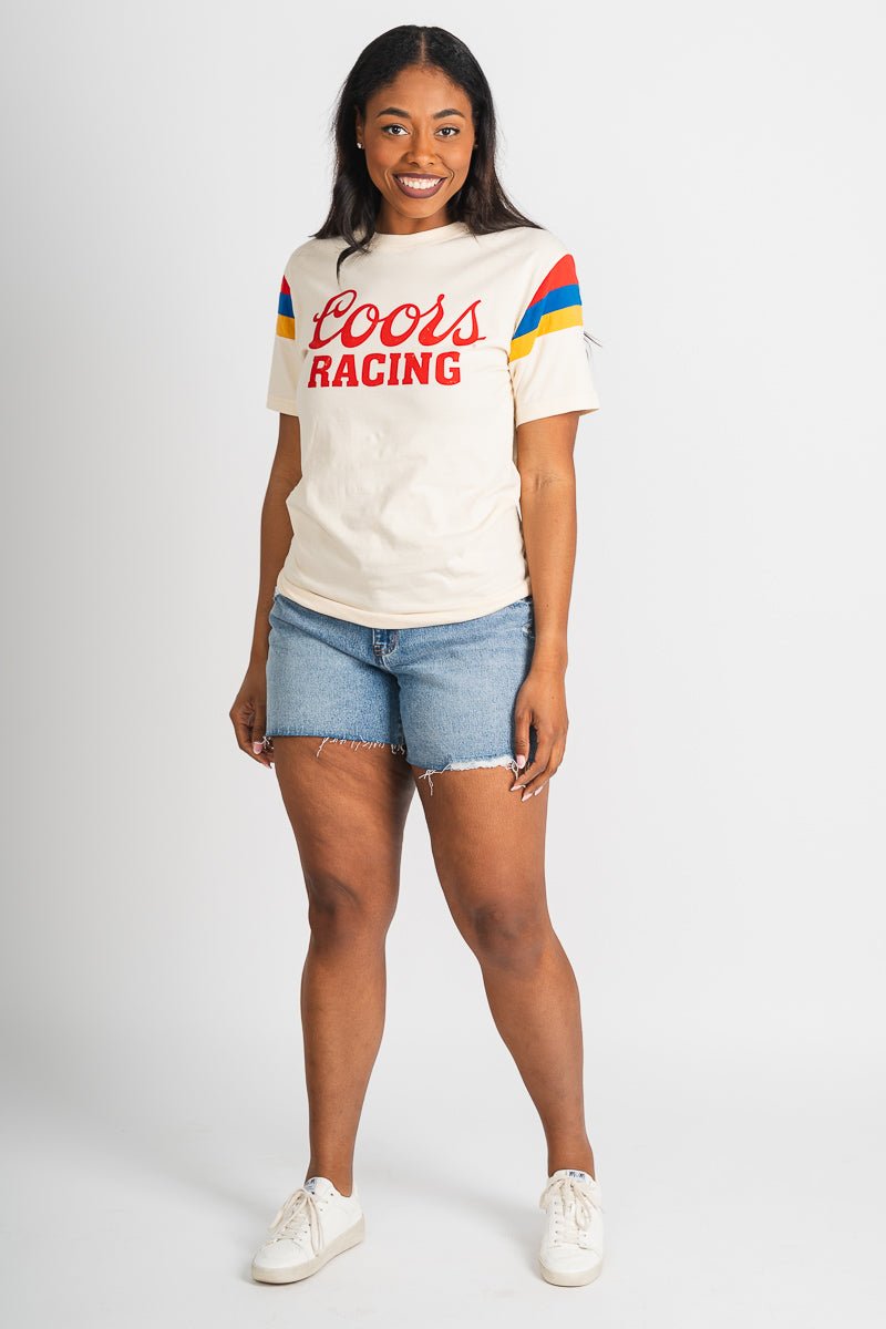 Coors racing sunset t-shirt cream