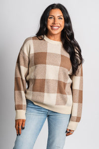 Z Supply Check U later sweater campfire - Z Supply Sweater - Z Supply Tops, Dresses, Tanks, Tees, Cardigans, Joggers and Loungewear at Lush Fashion Lounge