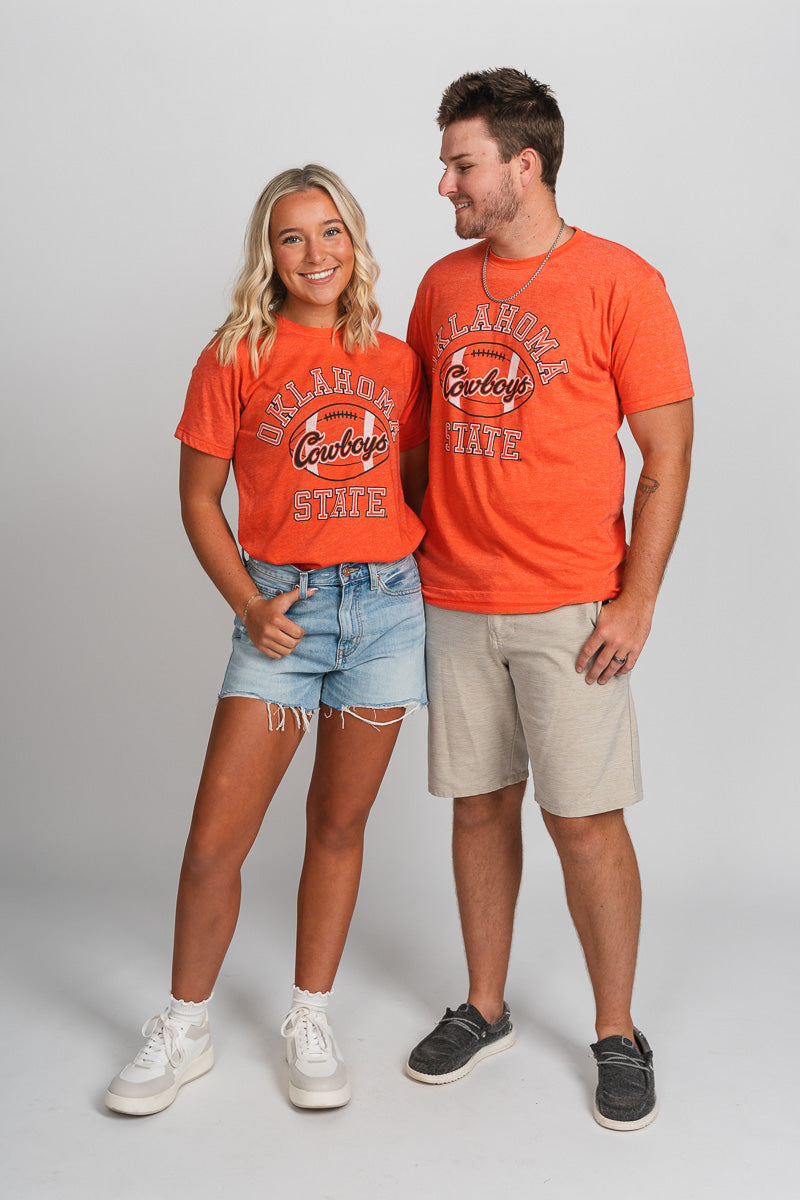 OSU OSU Cowboys football unisex t-shirt orange T-shirt | Lush Fashion Lounge Trendy Oklahoma State Cowboys Apparel & Cute Gameday T-Shirts