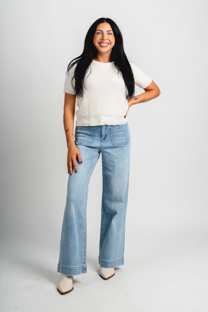 Flying Monkey high rise patch pocket trouser dignity