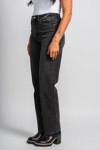 Daze Sundaze high rise straight jeans last night | Lush Fashion Lounge: boutique women's jeans, fashion jeans for women, affordable fashion jeans, cute boutique jeans