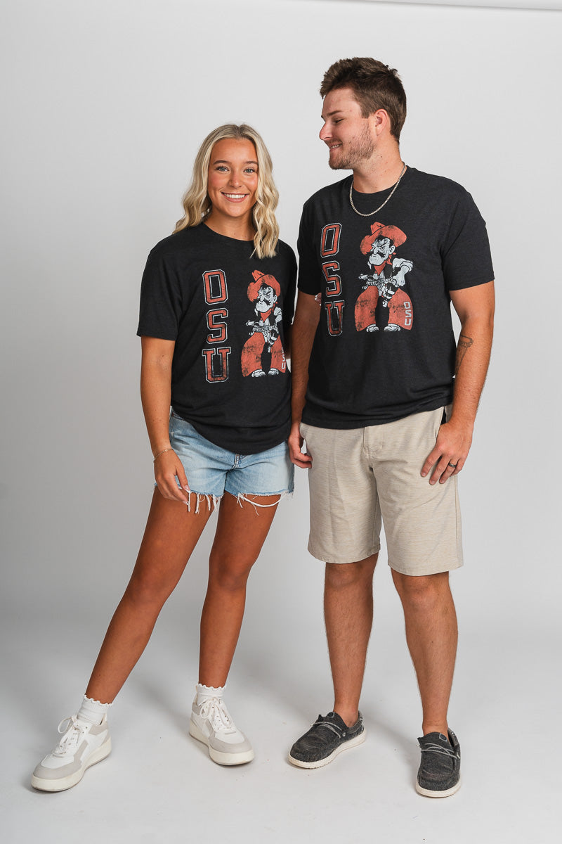 OSU OSU Cowboys vertical Pete unisex t-shirt black T-shirt | Lush Fashion Lounge Trendy Oklahoma State Cowboys Apparel & Cute Gameday T-Shirts