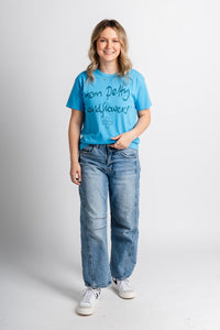 DayDreamer Tom Petty wildflowers tee ultra blue - Vintage Band T-Shirts and Sweatshirts at Lush Fashion Lounge Boutique in Oklahoma City