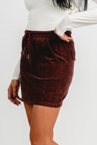 Corduroy mini skirt brown | Lush Fashion Lounge: boutique fashion skirts, affordable boutique skirts, cute affordable skirts