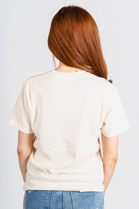 OU OU Sooners big football t-shirt natural T-shirt | Lush Fashion Lounge Trendy Oklahoma University Sooners Apparel & Cute Gameday T-Shirts