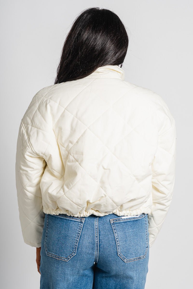 Puffer jacket ivory