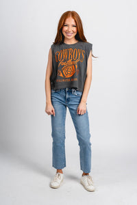 OSU OSU Cowboys big football muscle tank top charcoal Tank Top | Lush Fashion Lounge Trendy Oklahoma State Cowboys Apparel & Cute Gameday T-Shirts