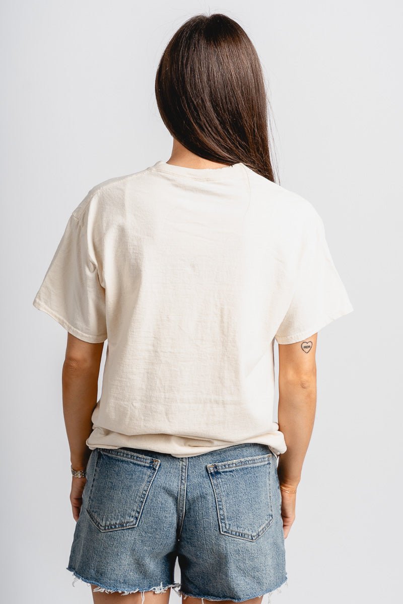 OSU OKLA camo gault thrifted t-shirt off white T-shirt | Lush Fashion Lounge Trendy Oklahoma State Cowboys Apparel & Cute Gameday T-Shirts