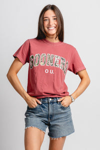 OU OU Sooners camo gault comfort colors t-shirt crimson T-shirt | Lush Fashion Lounge Trendy Oklahoma University Sooners Apparel & Cute Gameday T-Shirts
