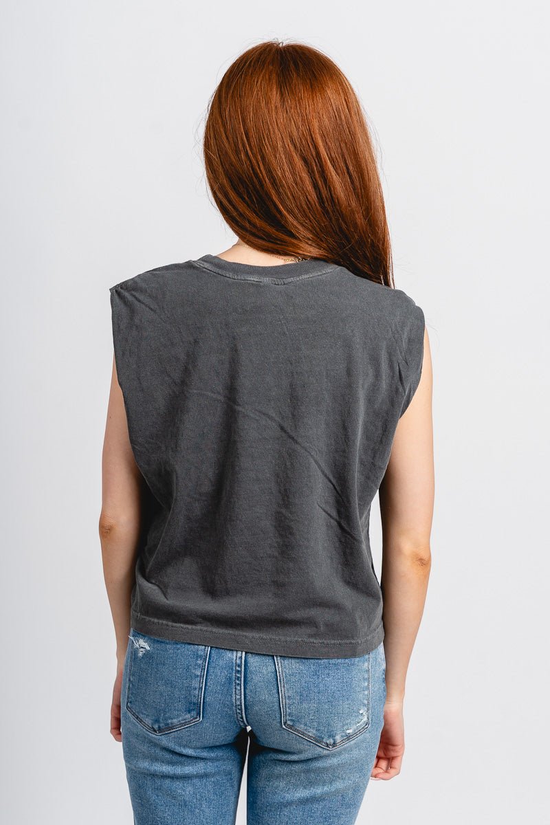 OSU OSU Cowboys big football muscle tank top charcoal Tank Top | Lush Fashion Lounge Trendy Oklahoma State Cowboys Apparel & Cute Gameday T-Shirts