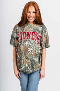 OU OU Sooners camo tee green camo T-shirt | Lush Fashion Lounge Trendy Oklahoma University Sooners Apparel & Cute Gameday T-Shirts