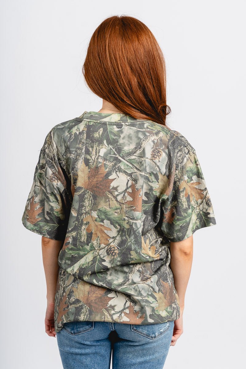 OU OU Sooners camo tee green camo T-shirt | Lush Fashion Lounge Trendy Oklahoma University Sooners Apparel & Cute Gameday T-Shirts