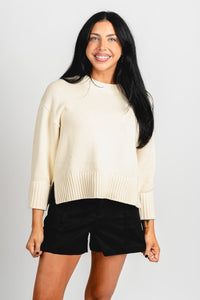 High rise trouser shorts black - Trendy shorts - Fashion Shorts at Lush Fashion Lounge Boutique in Oklahoma City