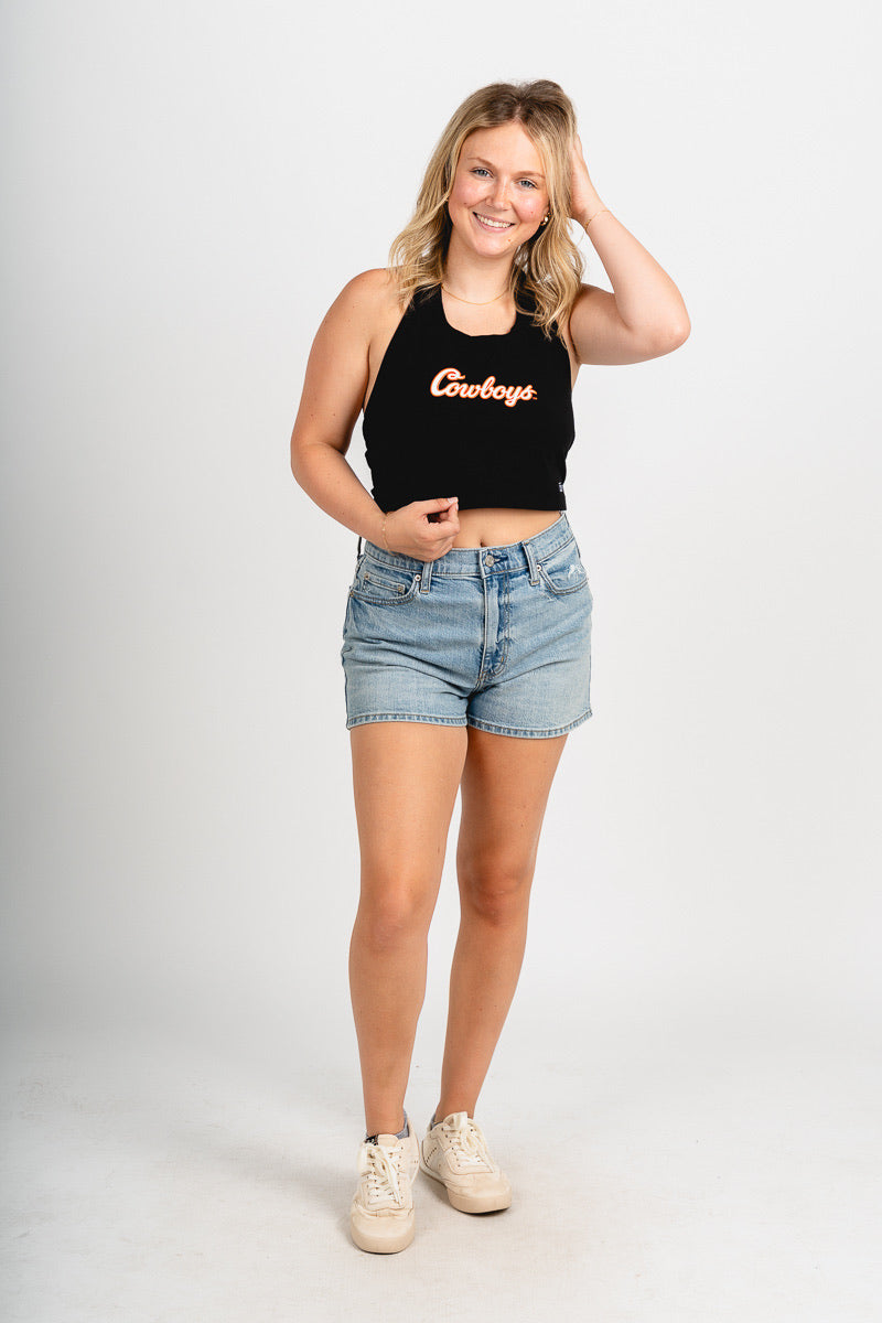 OSU OSU Cowboys tailgate halter top black halter top | Lush Fashion Lounge Trendy Oklahoma State Cowboys Apparel & Cute Gameday T-Shirts