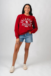 OU OU athletic 1890 crew neck sweatshirt cardinal Sweatshirt | Lush Fashion Lounge Trendy Oklahoma University Sooners Apparel & Cute Gameday T-Shirts