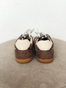 Sasha suede sneaker brown Stylish sneakers - Womens Fashion Shoes at Lush Fashion Lounge Boutique in Oklahoma City
