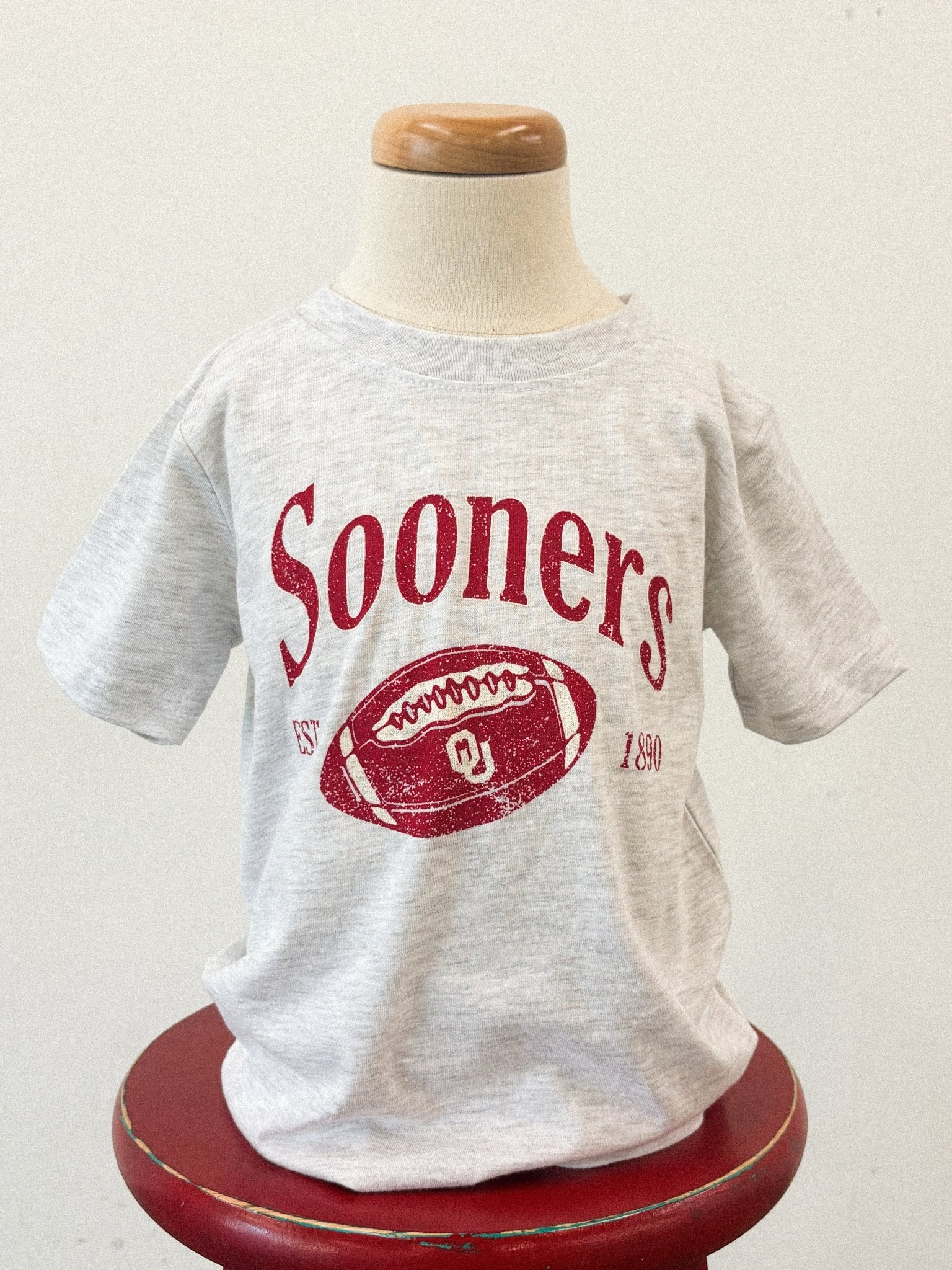 OU KIDS OU Sooners 1890 t-shirt ash T-shirt | Lush Fashion Lounge Trendy Oklahoma University Sooners Apparel & Cute Gameday T-Shirts