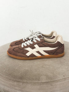 Sasha suede sneaker brown - Trendy sneakers - Fashion Shoes at Lush Fashion Lounge Boutique in Oklahoma City