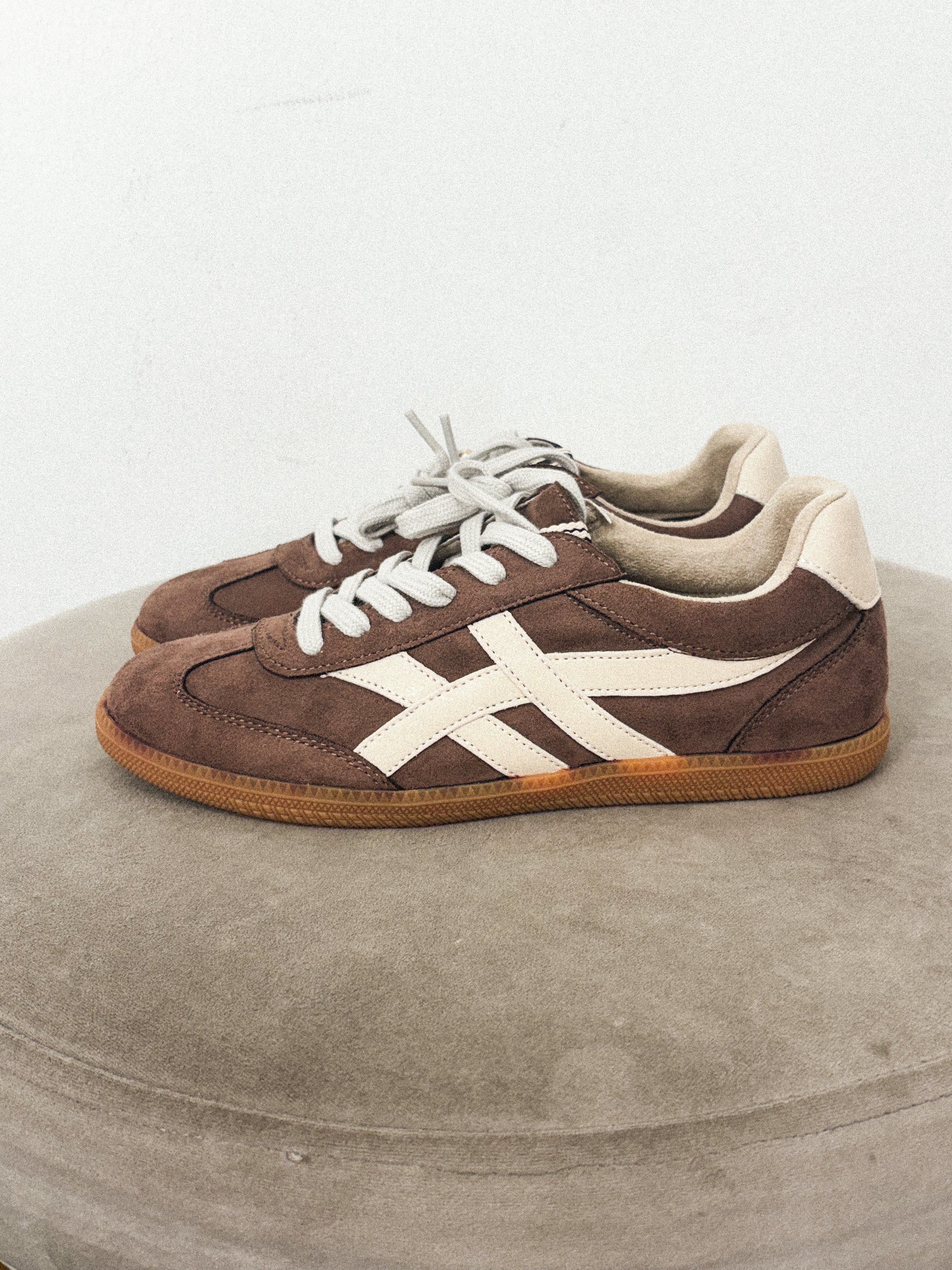 Sasha suede sneaker brown - Trendy sneakers - Fashion Shoes at Lush Fashion Lounge Boutique in Oklahoma City