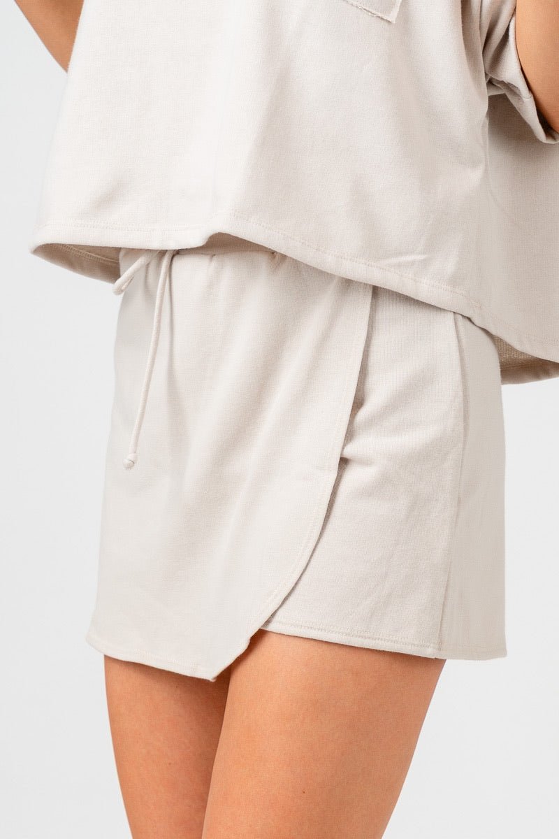 French terry skort oat