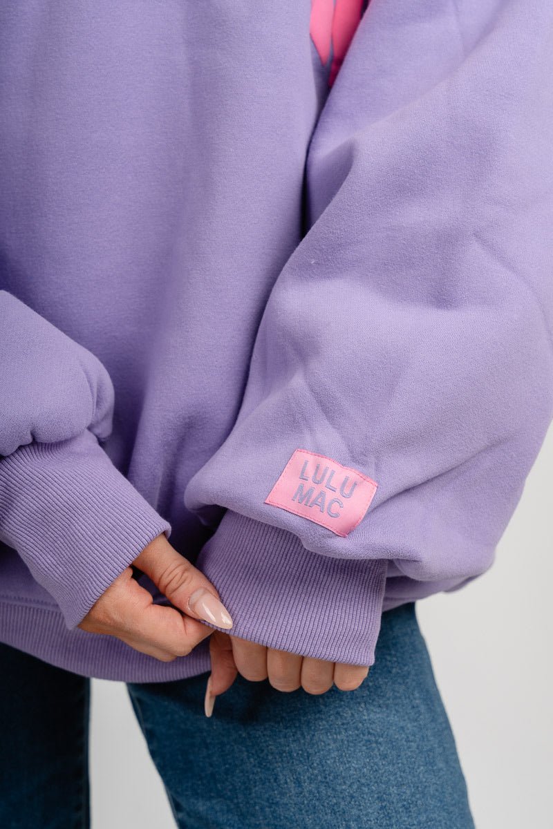 LuLu Mac puff sweatshirt purple/pink