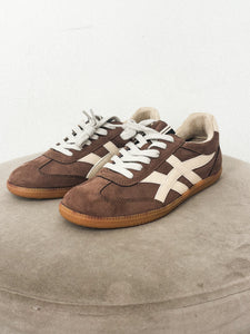 Sasha suede sneaker brown - Cute sneakers - Trendy Shoes at Lush Fashion Lounge Boutique in Oklahoma City