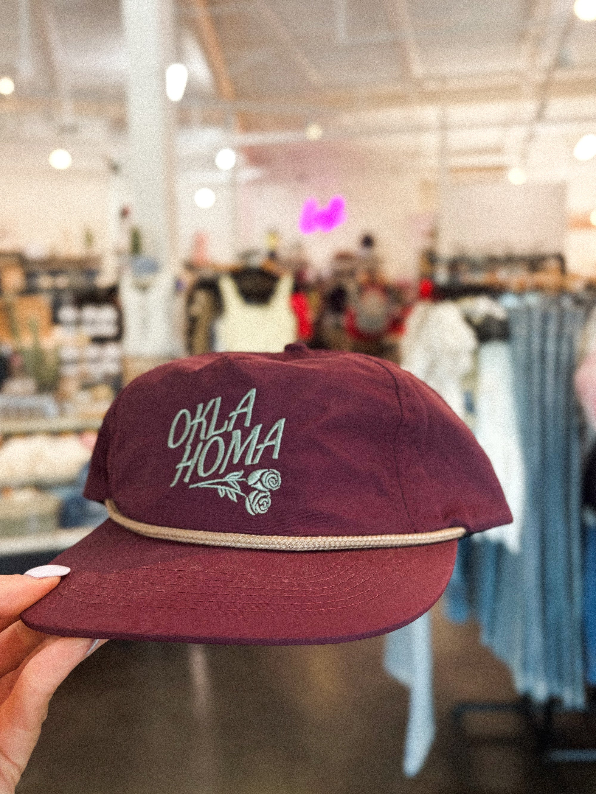 Oklahoma rose hat plum