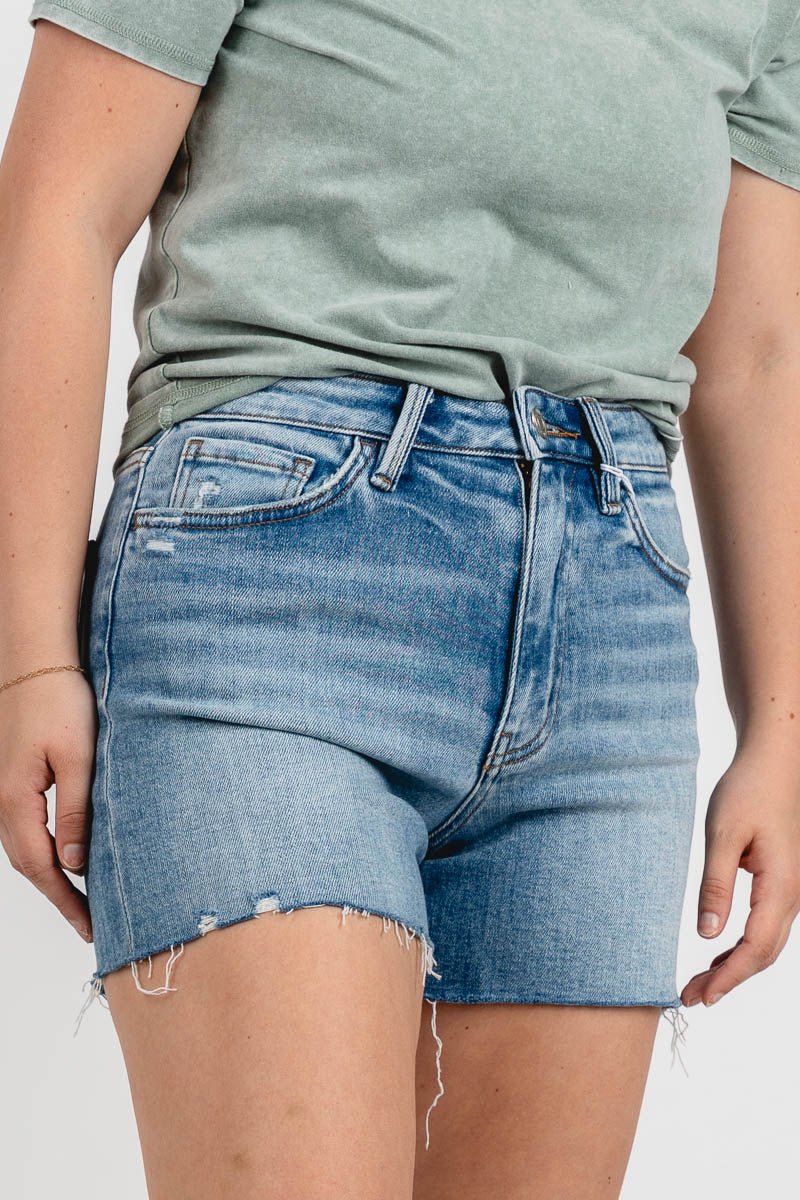 Vervet high rise a-line shorts lover - Trendy shorts - Cute Vacation Collection at Lush Fashion Lounge Boutique in Oklahoma City