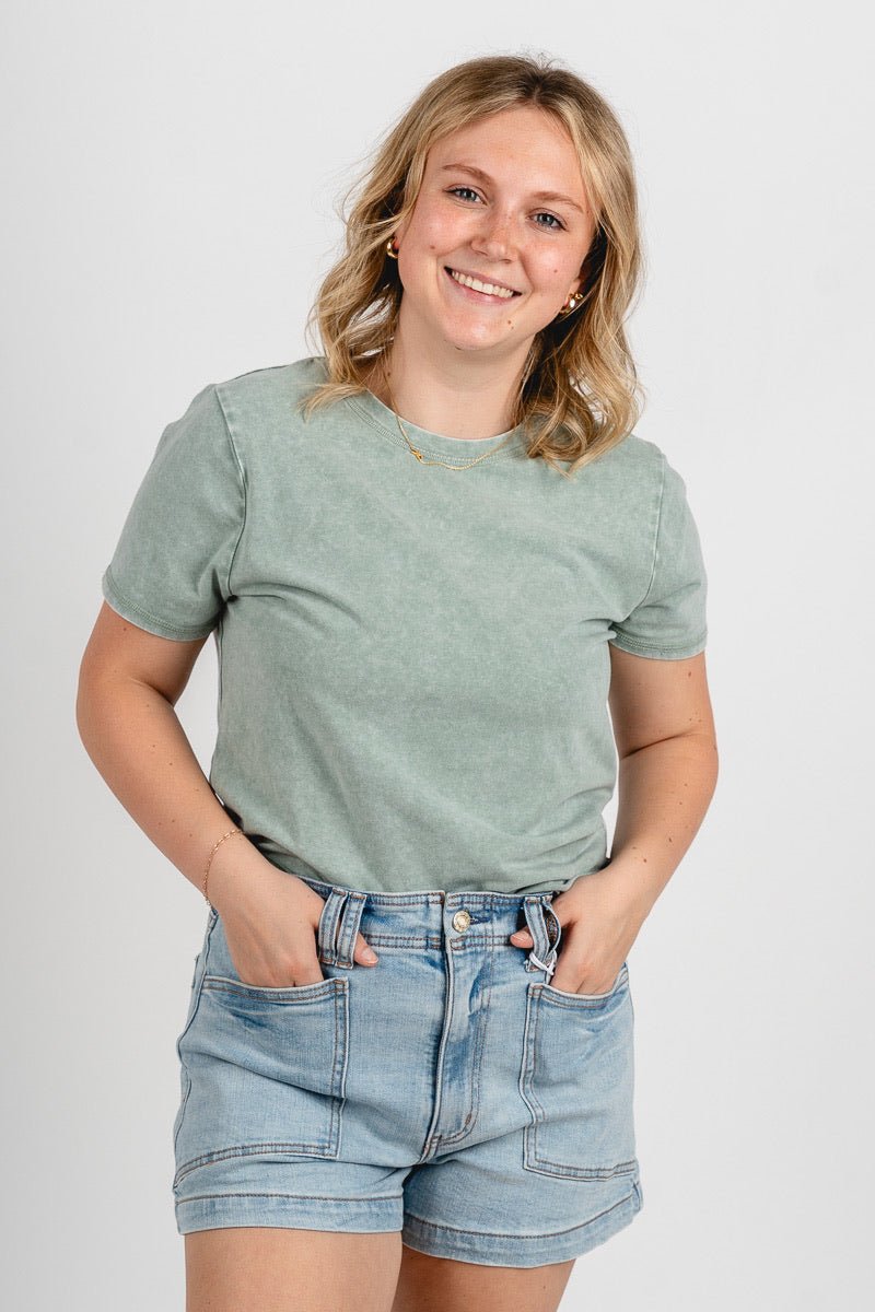 Daze valley girl high rise shorts rom com - Cute shorts - Fun Vacay Basics at Lush Fashion Lounge Boutique in Oklahoma City