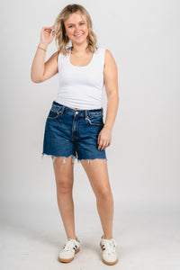 Daze mid rise crossroads shorts currents - Stylish shorts - Trendy Staycation Outfits at Lush Fashion Lounge Boutique in Oklahoma City