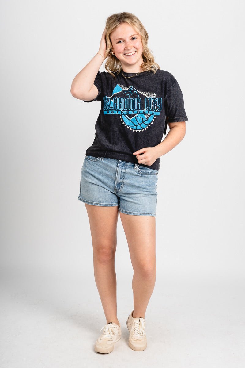 OKC abstract ball unisex t-shirt - Trendy OKC Thunder T-Shirts at Lush Fashion Lounge Boutique in Oklahoma City