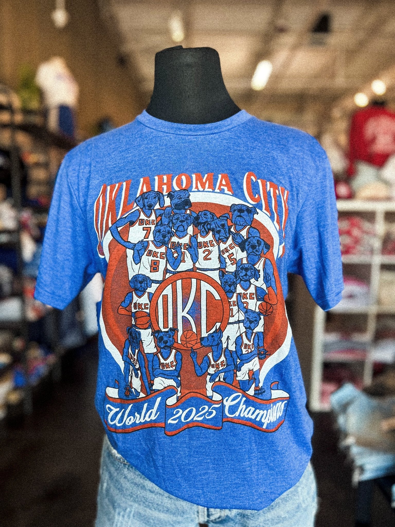 OKC basketball champions dogs t-shirt royal - Trendy OKC Apparel at Lush Fashion Lounge Boutique in Oklahoma City