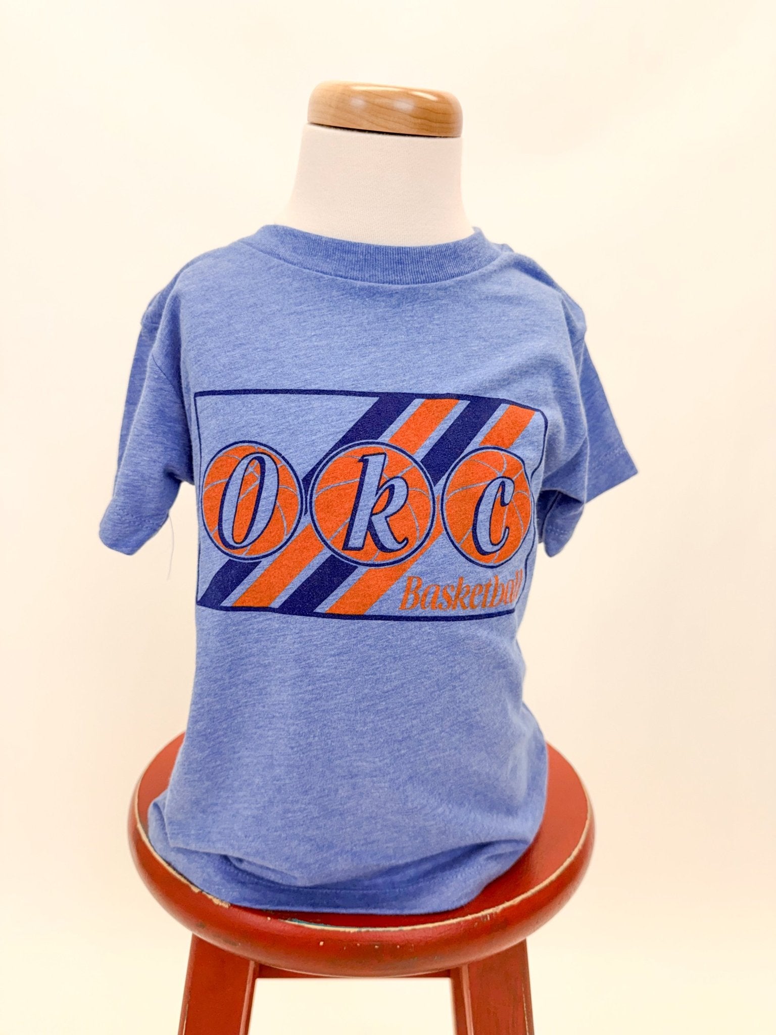 KIDS OKC diagonal stripe t-shirt - Stylish T-shirt - Cute Mommy and Me Apparel at Lush Fashion Lounge Boutique in Oklahoma