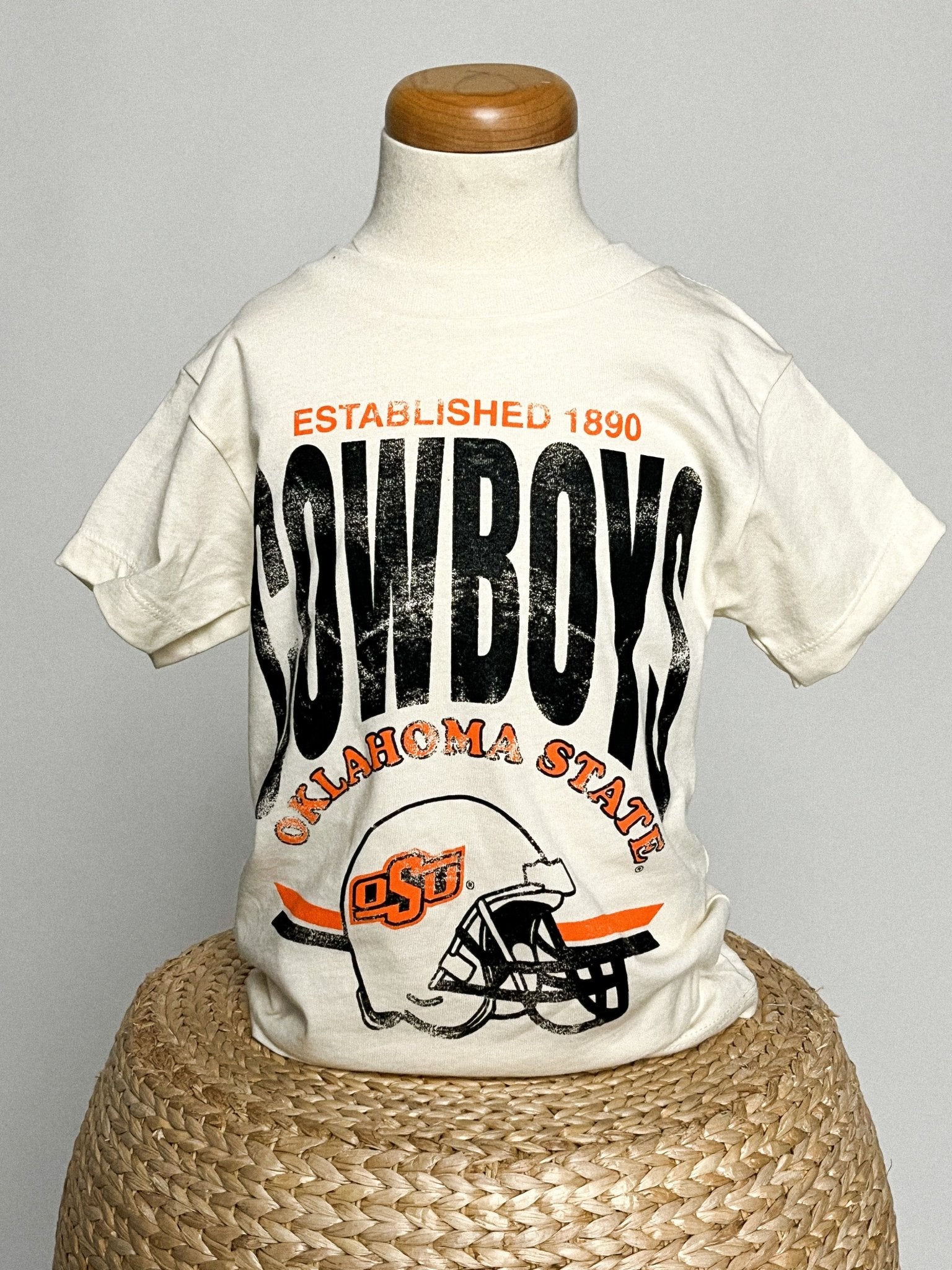 OSU KIDS OSU Cowboys established tee ivory T-shirt | Lush Fashion Lounge Trendy Oklahoma State Cowboys Apparel & Cute Gameday T-Shirts