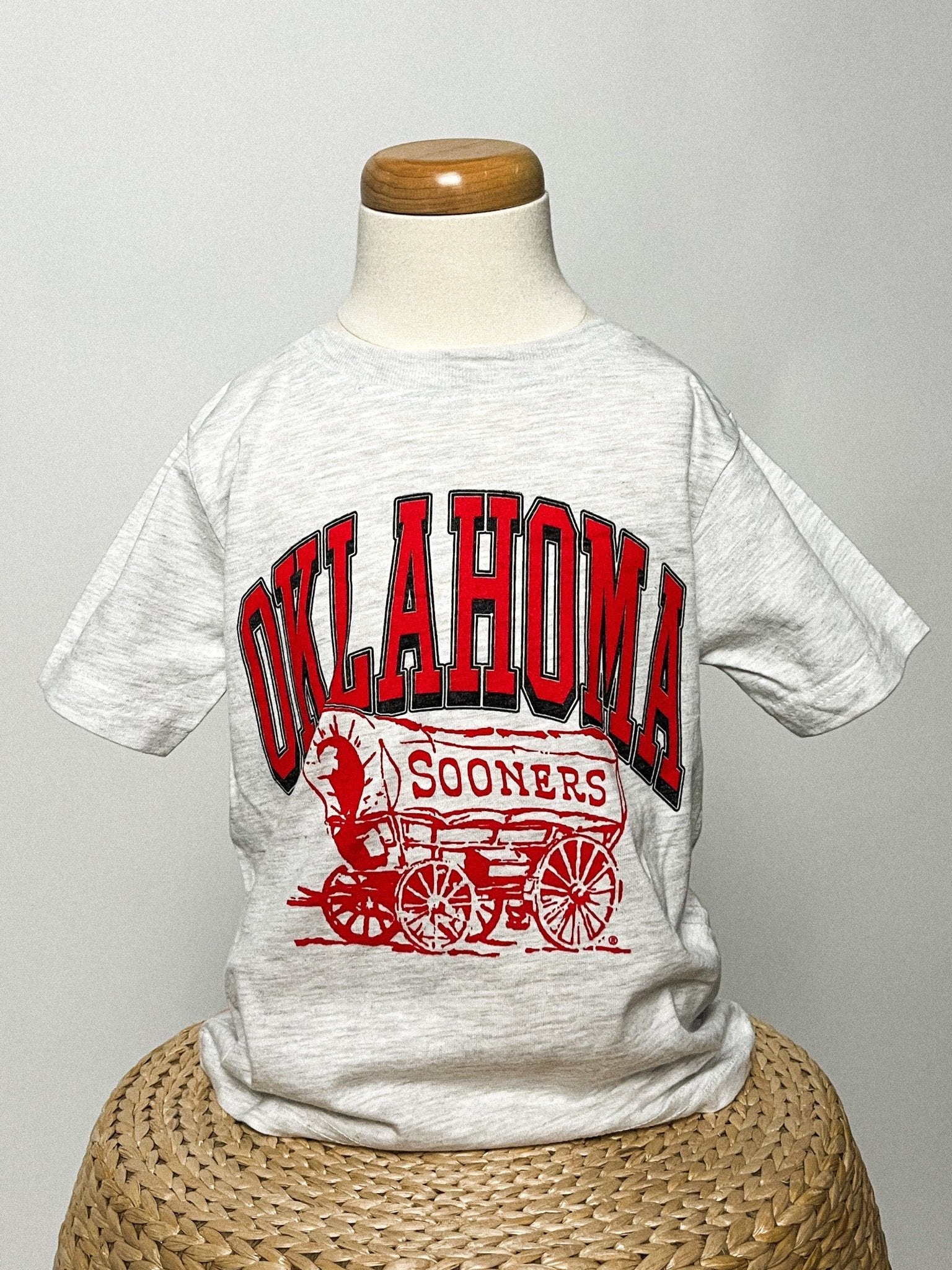 OU KIDS OU Oklahoma schooner tee ash T-shirt | Lush Fashion Lounge Trendy Oklahoma University Sooners Apparel & Cute Gameday T-Shirts