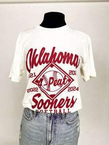 OU OU softball championship 4 peat unisex t-shirt natural T-shirts | Lush Fashion Lounge Trendy Oklahoma University Sooners Apparel & Cute Gameday T-Shirts