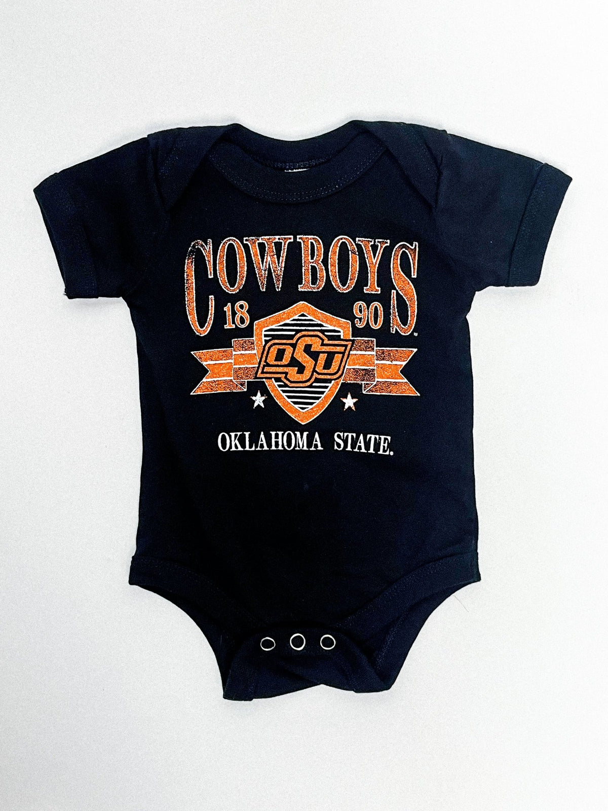 OSU KIDS OSU pep rally onesie black Onesie | Lush Fashion Lounge Trendy Oklahoma State Cowboys Apparel & Cute Gameday T-Shirts