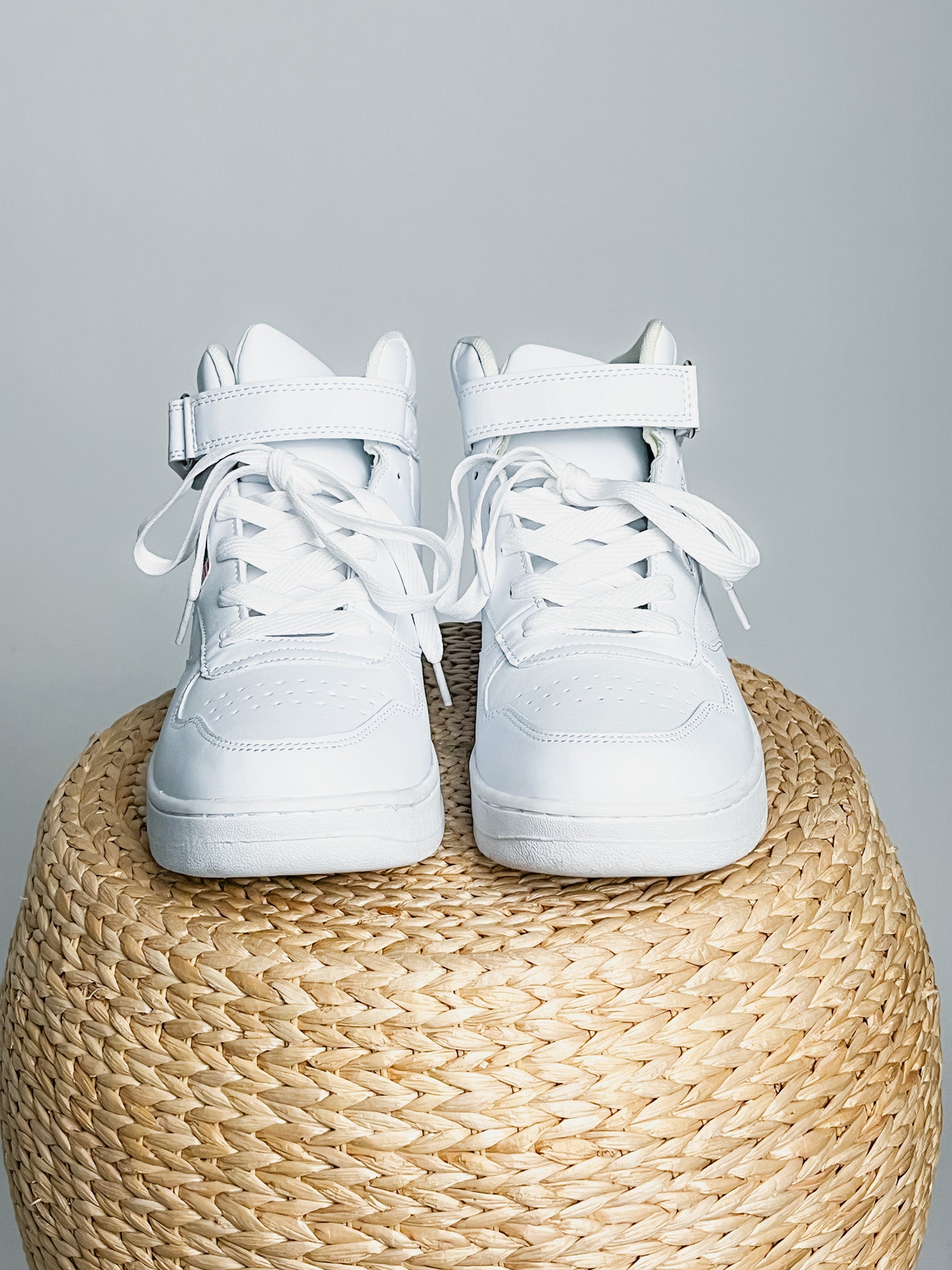 High top sneaker white Trendy Shoes Lush Fashion Lounge