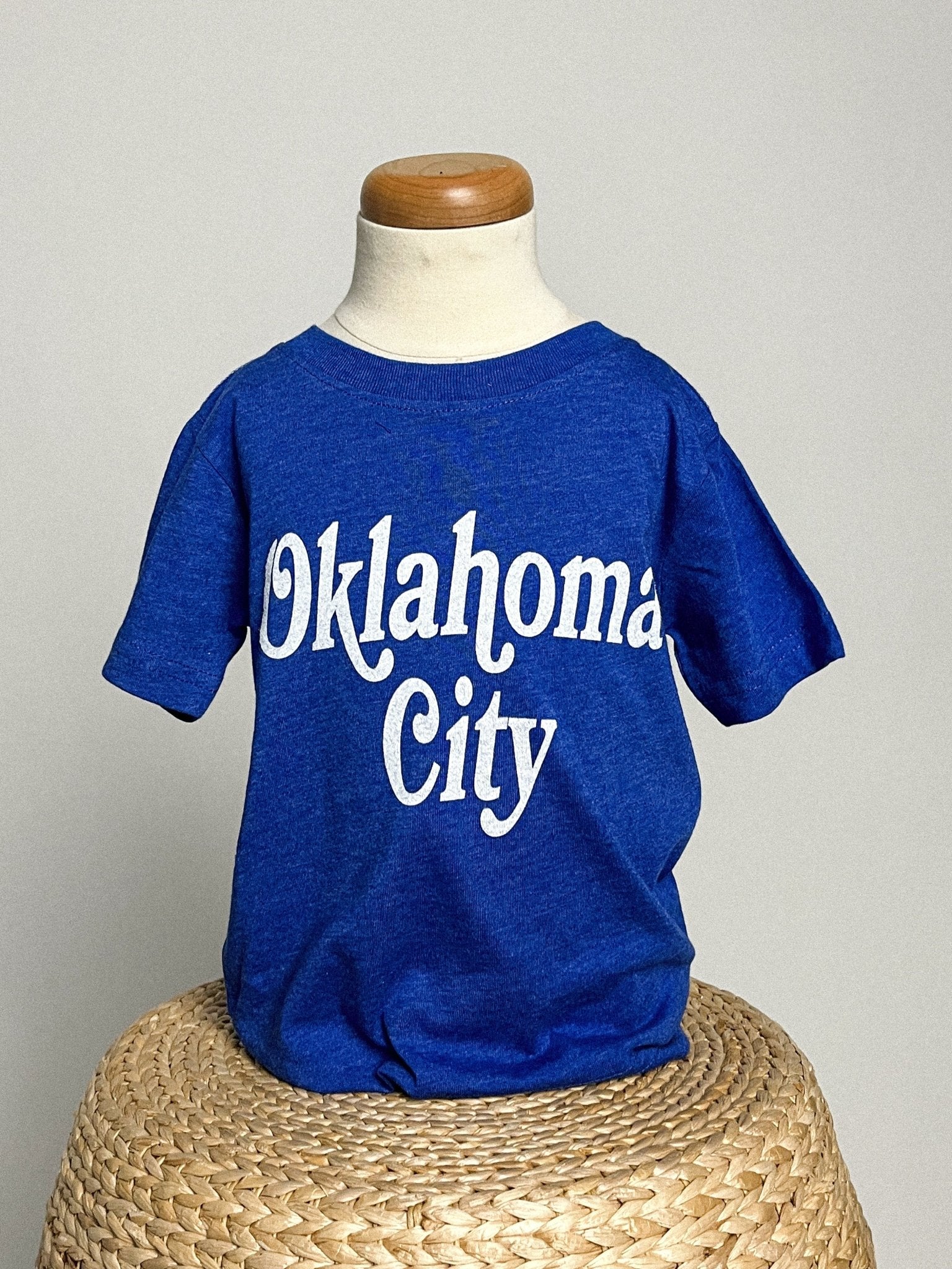 KIDS OKC basketball book mania t-shirt royal - Stylish T-shirt - Cute Mommy and Me Apparel at Lush Fashion Lounge Boutique in Oklahoma