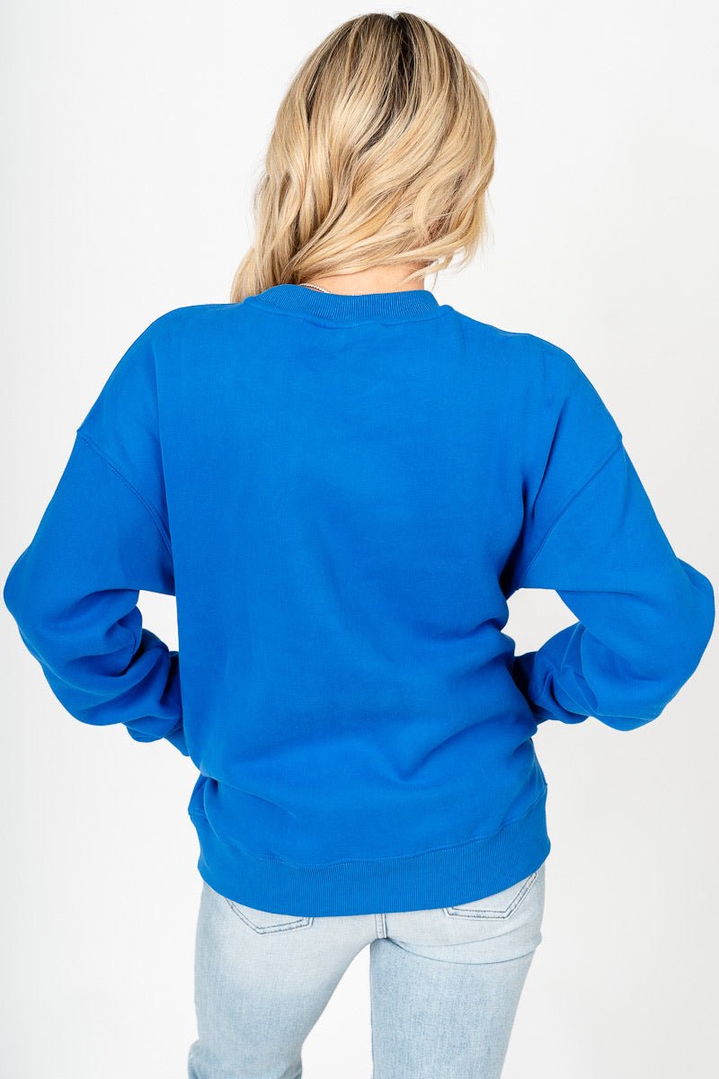 Oklahoma City Thunder classic era sweatshirt royal