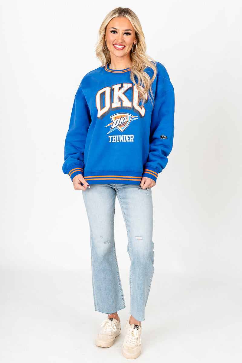 Oklahoma City Thunder heritage sweatshirt royal